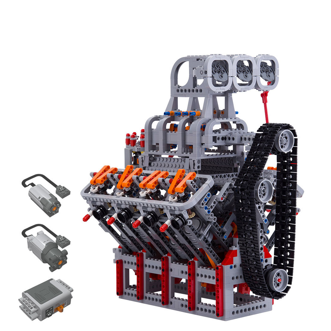 HOLDEN OHV 5.0L V8 Motor MOC Engine Model Building Blocks Toy Set - 2106PCS - Build Your Own V8 Engine