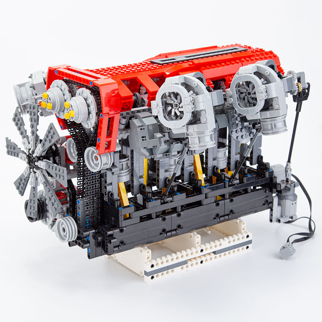 MOC RB-30 Six-Cylinder Four-Stroke Gasoline Engine Model Building Blocks Toy Set -1985PCS-Build Your Own L6 Engine