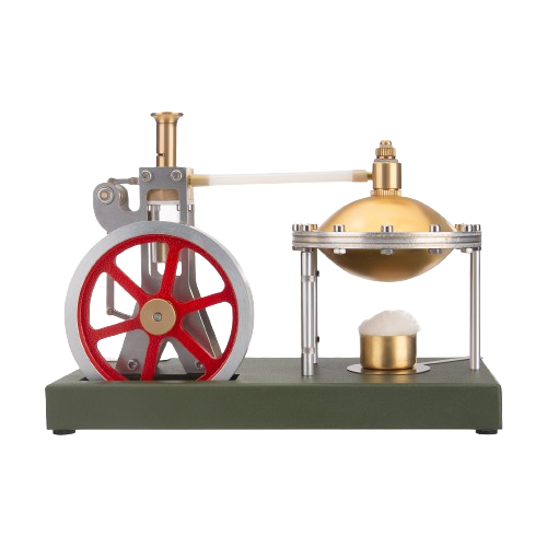 ENJOMOR Retro Steam Engine Kit with Spherical Boiler Support and Additional Load