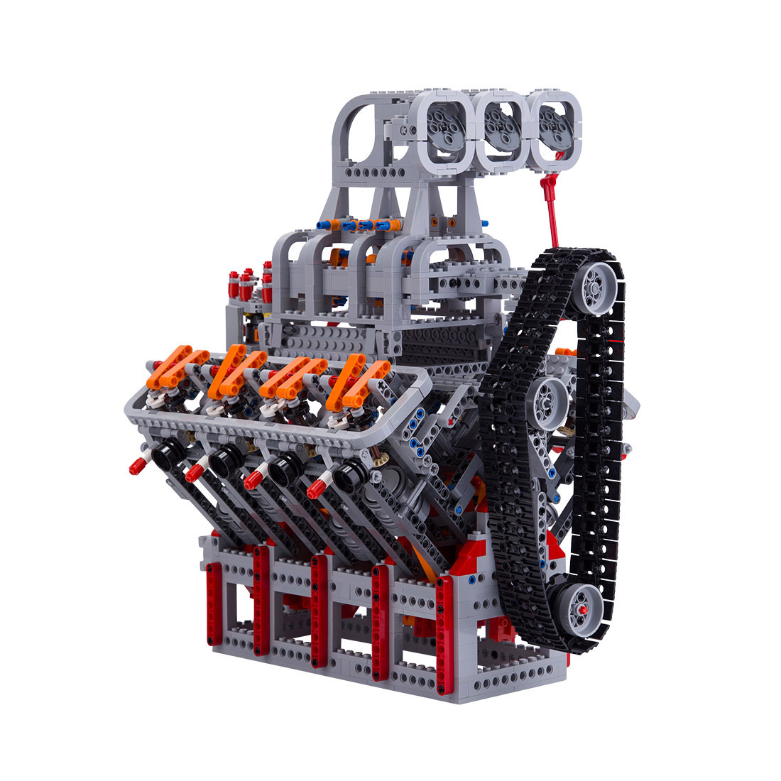 HOLDEN OHV 5.0L V8 Motor MOC Engine Model Building Blocks Toy Set - 2106PCS - Build Your Own V8 Engine