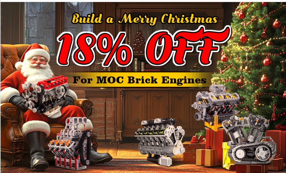 18% OFF MOC ENGINES - Merry Christmas