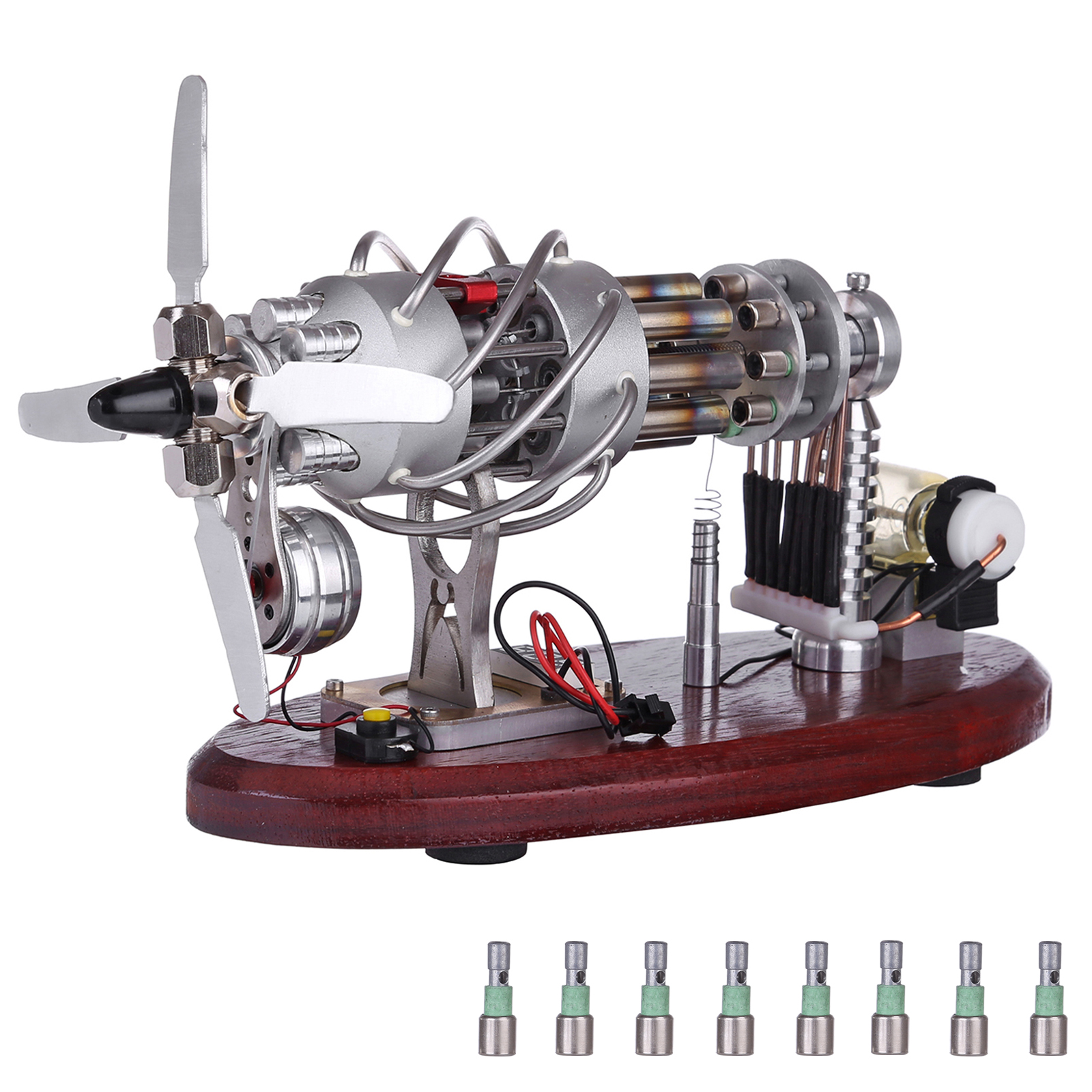 16 Cylinder Swash Plate Stirling Engine